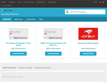 Tablet Screenshot of kupontakip.com